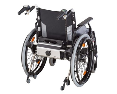 Power Assist Wheelchair Propulsion and Braking Aid