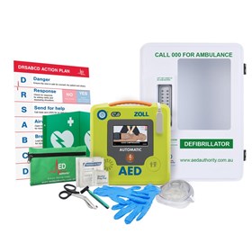 ZOLL AED 3 Defibrillator Outdoor Alarmed Keypad Cabinet Bundle