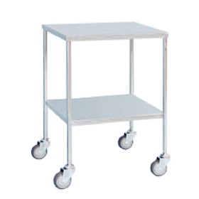 2-Shelf Instrument Trolley | S/Steel 50 x 50 x 90cm