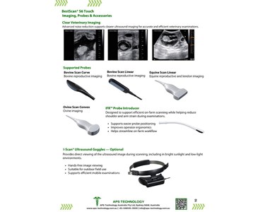 APS Technology Australia - Compact Touch Veterinary Ultrasound System – BestScan® S6 Touch