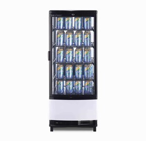 Countertop Display Fridge - 98L - 1 Door - Curved Glass | 3735192-NR