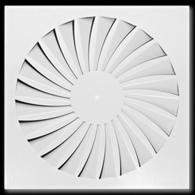 Square Ceiling Swirl Diffuser - TDF-SilentAIR