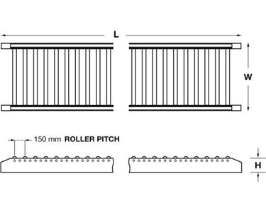 Hafco - Roller Conveyor 600mm x 3m L824
