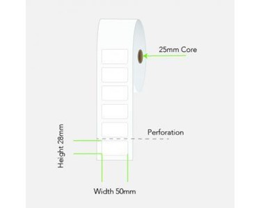 Direct Thermal Permanent Label | LAB5028X1TTWS25