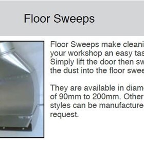 Floor Sweeps, Lathe Hood Kits, Weld Ends, Inspection Doors for Ducting