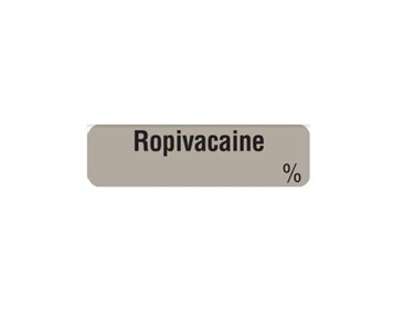 Medi-Print - Drug Indentificaton Label - Gren & Grey | Ropivacaine