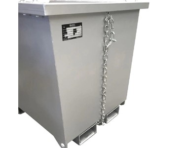 DHE - DHE Heavy Duty Skip Tipping Bin Forklift Attachment