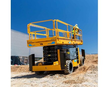 Haulotte - All Terrain Electric Scissor Lift HS15-18 E PRO | 750kg 