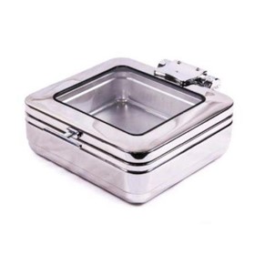 Induction Chafer 2/3 Square W/ Glass Lid