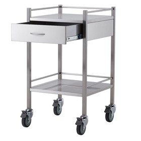 Stainless Steel Trolley One Drawer