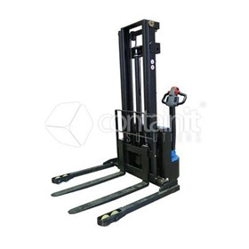 Premium Adjustable Electric Powered Straddle Stacker