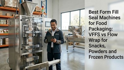 Best Form Fill Seal Machines for Food Packaging: VFFS vs Flow Wrap for Snacks, Powders and Frozen Products