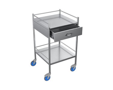 Nimble - Veterinary Instrument Trolley | Blue Shoes Stainless Steel