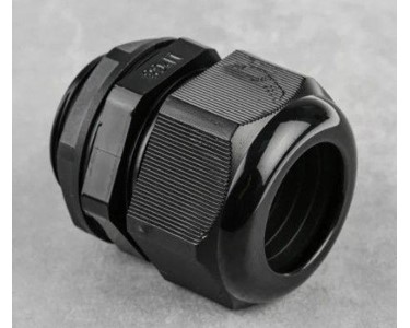 RS PRO - Black Roundtop IP68 Cable Gland M40
