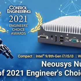 Neousys Nuvo-7531 Wins Control Engineering Engineers' Choice Award