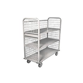 Stainless Steel Multi Purpose Mobile Storage Trolley | MHPHTSS3T3M