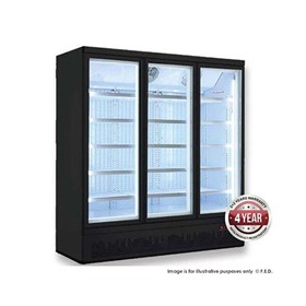 Upright Glass Door Display Freezer | 3-Door