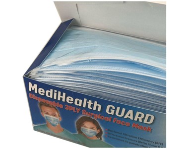  MediHealth Surgical Face Mask Level 3 TGA Registered 3ply, 50pcs/box
