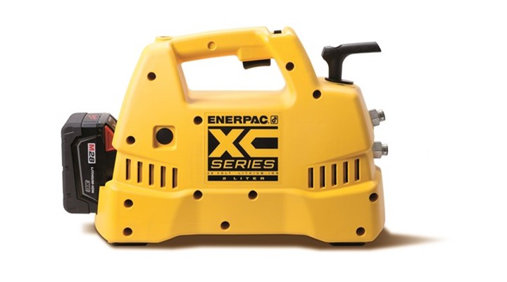 Enerpac’s XC-Series cordless pumps now offer versatility of single and double-acting performance