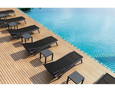 Siesta - Pacific Sunlounger - Anthracite/Black