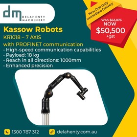 7-AXIS COLLABORATIVE COBOT - KR1018 (with Profinet communications)