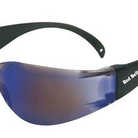 Red Belly Safety Glasses | Blue Mirror