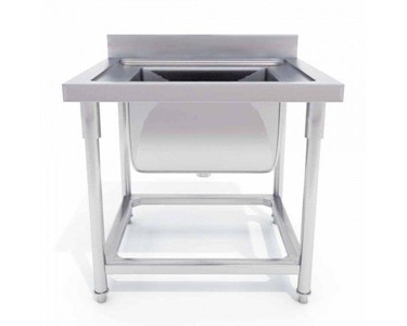 SOGA - Stainless Steel Sink Bench 700 W x 700 D x 850 H Open U/S | SS20381F