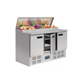 Refrigerated Pizza Prep Counter | Triple Door | G605-A