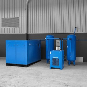 Compressed Air Sand Blasting System for Structural Steel Processing