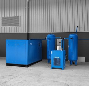 Compressed Air Sand Blasting System for Structural Steel Processing