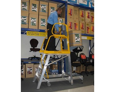 Stockmaster - Order Picking Ladders - Lift Truk - Items Up to 60kg Can be Picked