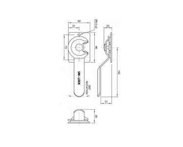Unilock maxi corner fastner Diagram