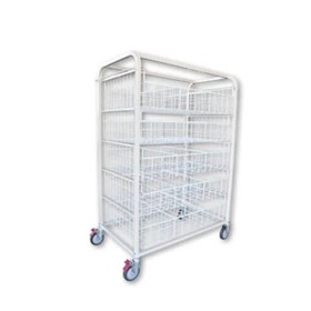 Mesh Storage Basket Trolley
