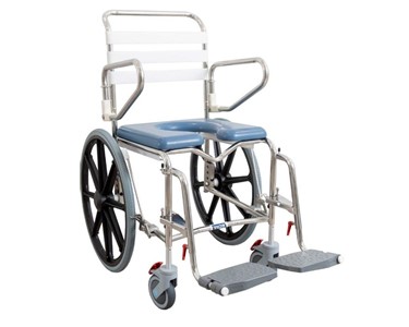 KCare - Self Propell Shower Commode | Swing-Up Arms & Swingaway Footrest