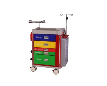 Select Patient Care - Emergency Resuscitation Cart | 5 Drawer - Package 5