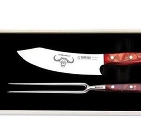 Knife Premium Cut 2 Piece Carving Set –  Red Diamond Handle  1997 2 rd