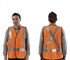 Hi Vis Safety Vest with Reflective Tape (Orange)