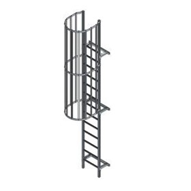 Caged Ladder | Aluminium | Silo Ladder