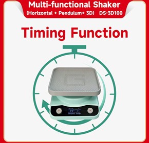 Lab Shaker, multifunctional, horizontal and pedulaum, large platform