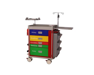 Select Patient Care - Emergency Resuscitation Cart | 5 Drawer - Package 5