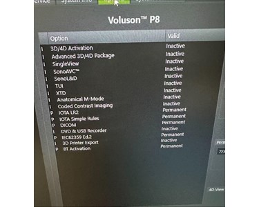 GE - Voluson P8 Ultrasound EX4822