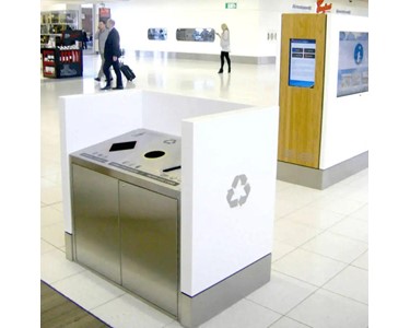Louvre Stainless Steel Garbage Recycling Station