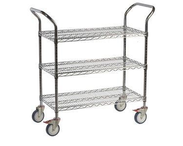 Wire 3 Shelving Trolley