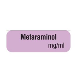 Drug Identification Label - Lilac | Metaraminol 10x35 op