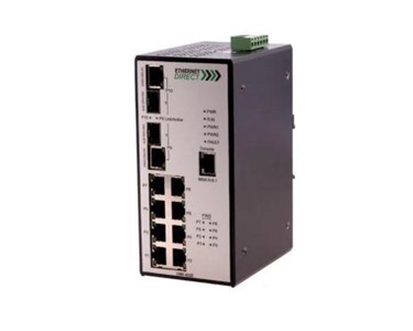 Alloy Ethernet Component | MANAGED INDS POE 8 X10/100TX + 2SFP SLOT