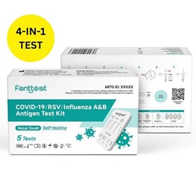 RSV /COVID -19 / Influenza A & B 4-in-1 Combo Flu Rapid Antigen Kit