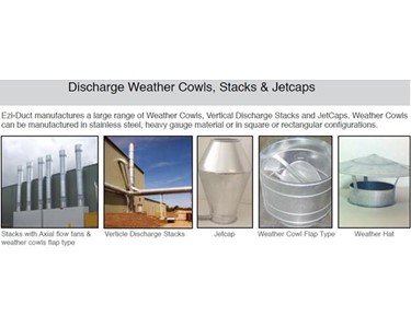Nordfab - Discharge Weather Cowls, Stacks & Jetcaps, Diverter Valves for Ducting