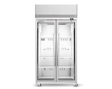 Skope - Upright Glass Door Freezer U/R 2Dr 890Lt Wht |TMF1000N-A