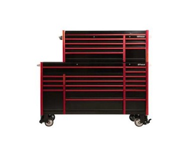 Gtools - 1.8M Industrial Quality Heavy Duty Black 17 Drawer Tool Chest
