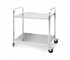 SOGA - 2 Tier Stainless Steel Trolley Cart Small 750 W X 400 D X 835 H 